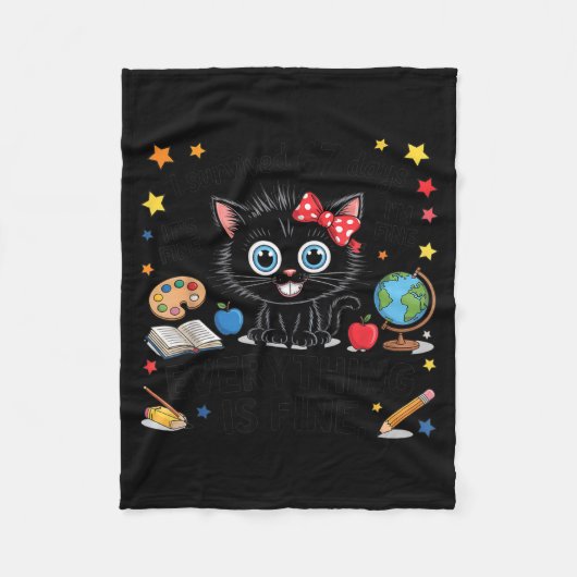 I Survived 67 Days Of School Six Seven 6 7 Teacher Fleece Deken (Voorkant)