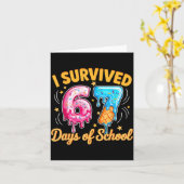 I Survived 67 Days Of School Six Seven Ice Cream T Kaart (Gele Bloem)