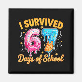 I Survived 67 Days Of School Six Seven Ice Cream T Magneet (Voorkant)