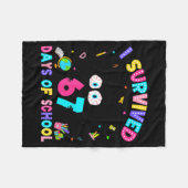 I Survived 67 Days Of School Six Seven Meme Slang  Fleece Deken (Voorkant (Horizontaal))