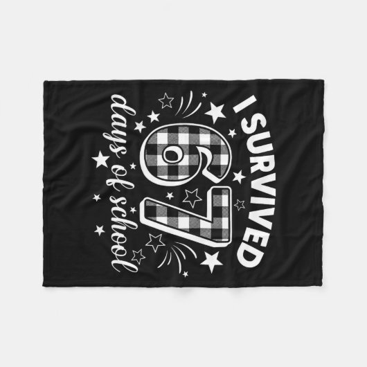 I Survived 67 Days Of School Six Seven Meme Studen Fleece Deken (Voorkant (Horizontaal))