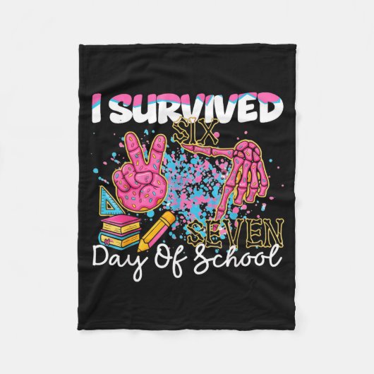 I Survived 67 Days Of School Six Seven Meme Teache Fleece Deken (Voorkant)