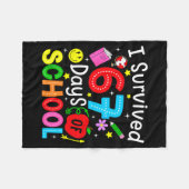 I Survived 67 Days Of School Six Seven Meme Teache Fleece Deken (Voorkant (Horizontaal))
