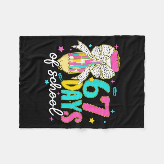 I Survived 67 Days Of School Six Seven Meme Teache Fleece Deken (Voorkant (Horizontaal))