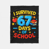 I Survived 67 Days Of School Six Seven Meme Teache Fleece Deken (Voorkant)