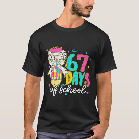 I Survived 67 Days Of School Six Seven Meme Teache T-shirt (Voorkant)