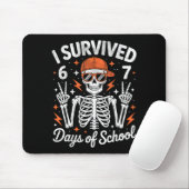 I Survived 67 Days Of School Skeleton Six Seven 6- Muismat (Met muis)