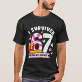 I Survived 67 Days Of School Student Humor Design T-shirt (Voorkant)