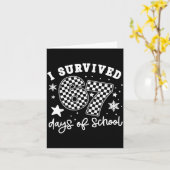 I Survived 67 Days Of School Students Teachers 100 Kaart (Gele Bloem)