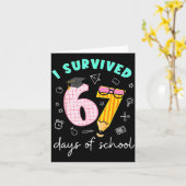 I Survived 67 Days Of School Students Teachers 100 Kaart (Gele Bloem)