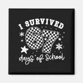 I Survived 67 Days Of School Students Teachers 100 Magneet (Voorkant)