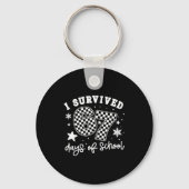 I Survived 67 Days Of School Students Teachers 100 Sleutelhanger (Voorkant)