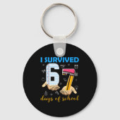 I Survived 67 Days Of School Students Teachers 100 Sleutelhanger (Voorkant)