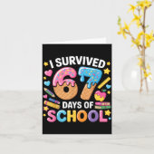 I Survived 67 Days Of School Teacher Student Ice C Kaart (Gele Bloem)
