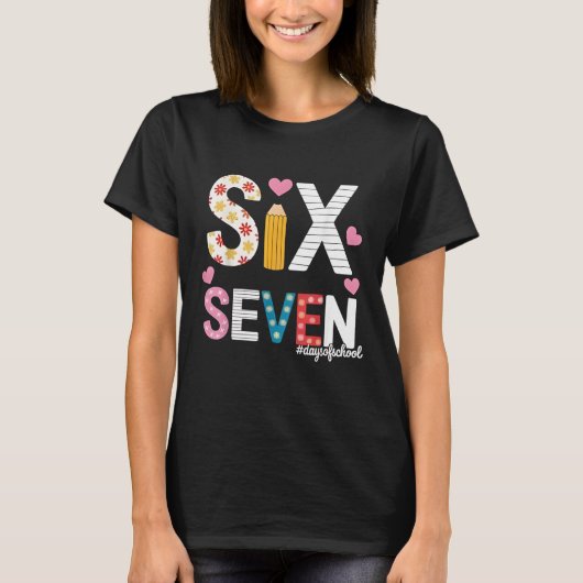 I Survived 67 Days of School Teacher Student Six S T-shirt (Voorkant)