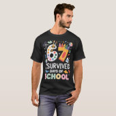 I Survived 67 Days Of School - Teachers Students A T-shirt (Voorkant volledig)