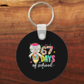I Survived 67 Days Of School Teachers Students Fun Sleutelhanger (Voorkant)