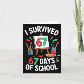 I Survived 67 Days Of School - Teachers Students M Kaart (Voorkant)