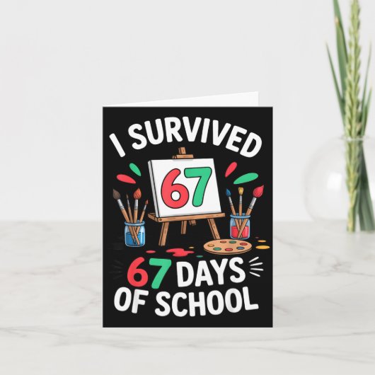 I Survived 67 Days Of School - Teachers Students M Kaart (Voorkant)