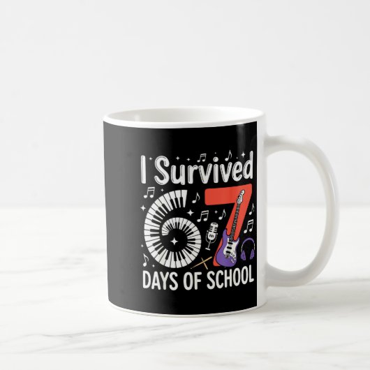 I Survived 67 Days Of School - Teachers Students M Koffiemok (Rechts)