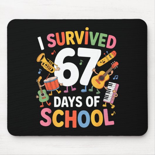 I Survived 67 Days Of School - Teachers Students M Muismat (Voorkant)