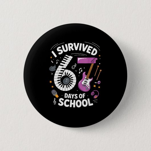 I Survived 67 Days Of School - Teachers Students M Ronde Button 5,7 Cm (Voorkant)