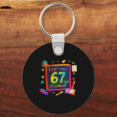 I Survived 67 Days Of School Teachers Students Six Sleutelhanger (Voorkant)