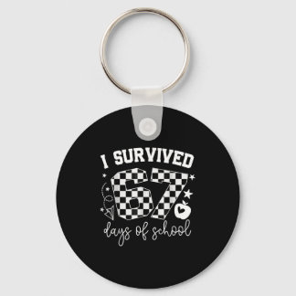 I Survived 67 Days Of School Teachers Students Six Sleutelhanger