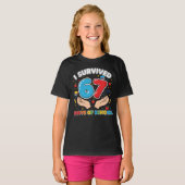 I Survived 67 Days of School Teachers Students T-S T-shirt (Voorkant volledig)