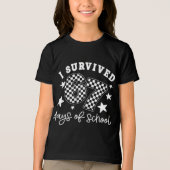 I Survived 67 Days of School Tee | Funny Teacher & Tri-Blend Shirt (Voorkant)