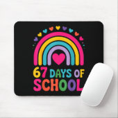 I Survived 67 Days Of School Tie Die Rainbow Lover Muismat (Met muis)