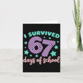 I Survived 67 Days Of School Varwave 6-7  Kaart (Voorkant)