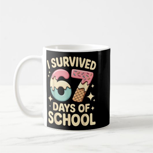 I Survived 67 Days Of School With A Funny Ice Crea Koffiemok (Links)