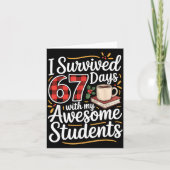 I Survived 67 Days With My Awesome Student Teacher Kaart (Voorkant)