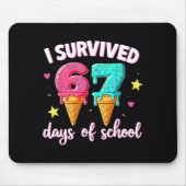 I Survived 67th Days School Drip Ice Cream Funny 6 Muismat (Voorkant)