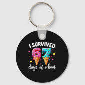 I Survived 67th Days School Drip Ice Cream Funny 6 Sleutelhanger (Voorkant)