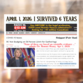 I Survived 6 Years by RoseWrites Raamsticker (Vel 2)