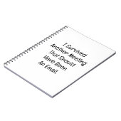 I Survived Another Meeting Notitieboek (Linkerzijde)