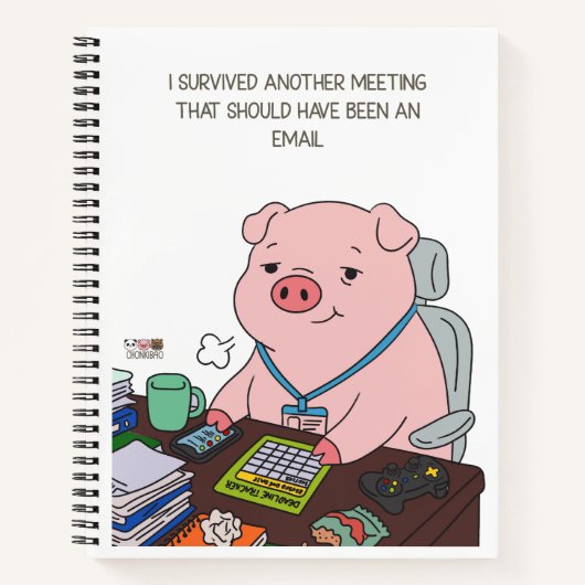 I Survived Another Meeting Notitieboek (Voorkant)
