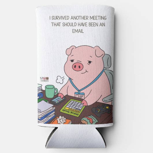 I Survived Another Meeting Seltzer Blikjeskoeler (Voorkant)