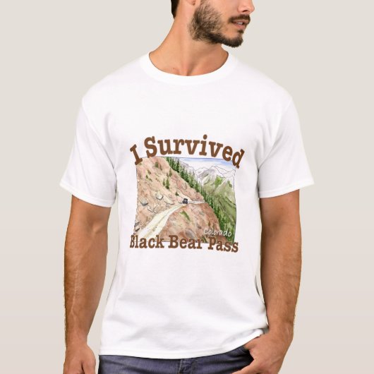 I Survived Black Beer Pass, Colorado T-shirt (Voorkant)