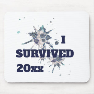 I Survived Blue Covid Virus Gel Muismat