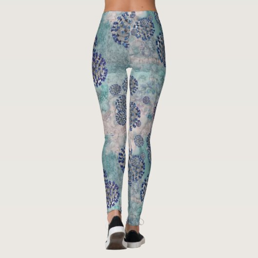 I Survived Blue Covid Virus Leggings (Achterkant)