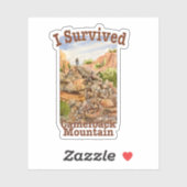 I Survived Camelback Mountain, Arizona Sticker (Vel)