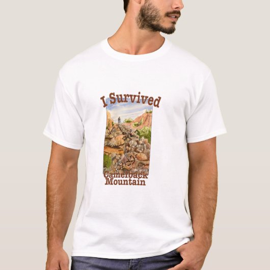 I Survived Camelback Mountain, Arizona T-shirt (Voorkant)