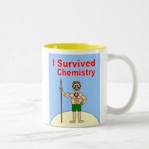 I Survived Chemistry Tweekleurige Koffiemok
