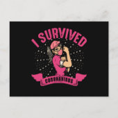 I Survived Coronavirus Covid 19 Survivor Briefkaart (Voorkant)