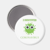 I Survived Coronavirus Magneet (Voorkant / Achterkant)