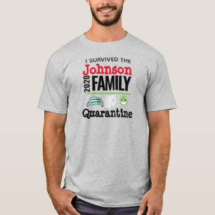 I Survived Coronavirus Quarantine Funny Family T-shirt