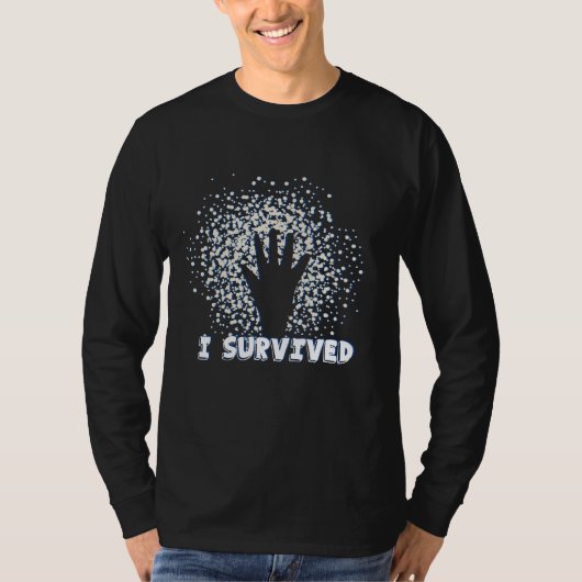 I Survived COVID-19, coronavirushoes T-shirt (Voorkant)